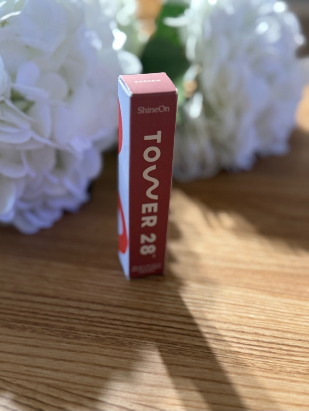 Tower 28 ShineOn Lipstick Color Cashew milky lip jelly makeup application smooth